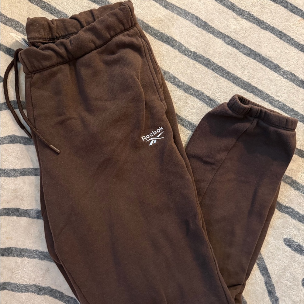 Reebok Kids Dark Brown Fleece Joggers